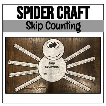 Preview of Spider Skip Counting Craft | Fall Craft | Halloween Craft