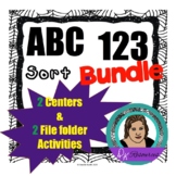 Spider Sorting Bundle for sorting ABC's and 123's - 2 Cent