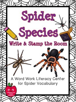 Preview of Spider Species Write / Stamp the Room Activity Pack