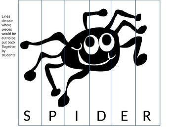 Preview of Spider Spelling Practice