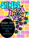 Spider Themed Reading/ English Language Arts Unit