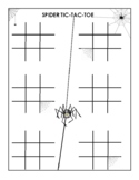 Spider Tic-Tac-Toe for Halloween Fun! Now in Digital and P