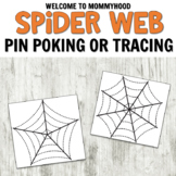 Spider Web Cards for Scissor Skills or Tracing for Hallowe