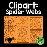 Spider Web Clipart for Halloween Coloring Activities