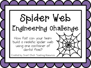 Preview of Spider Web: Engineering Challenge Project ~ Great STEM Activity!