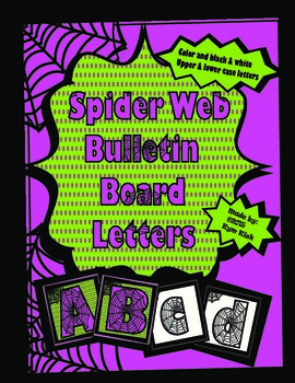 Preview of Spider Web Letters