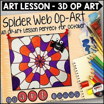 Preview of Art Lesson Optical Illusion Webs
