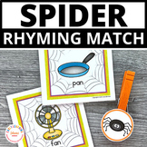 Spider Literacy Activity | Halloween Rhyming Activity for 