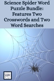 Science Spider Word Puzzle Bundle: Features Two Crosswords