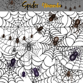 Spider watercolor (Clipart)