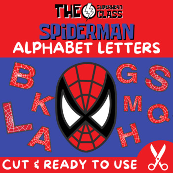 Preview of Spiderman Alphabet 26 Letter Pack - Print, Cut & Ready!✂️