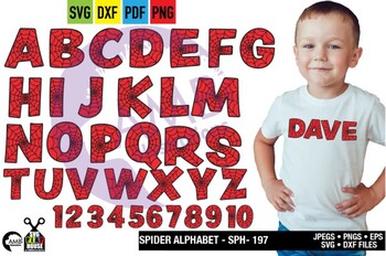 Preview of Spiderman Alphabet and Clipart, Uppercase Letters, AMB-2644
