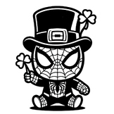 Spiderman Leprechaun St Patrick's Day Graphic