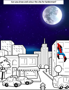 Preview of Spiderman Pencil Control, Writing and Drawing