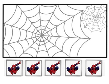 spiderman web template