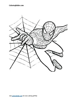 Printable Spiderman Coloring Pages PDF, Easy And Fun - Coloringfolder.com   Superhero coloring pages, Superhero coloring, Super hero coloring sheets