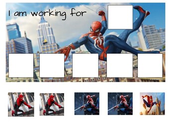 Preview of Spiderman token board