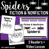 Spiders: A Fiction vs. Nonfiction Lesson with Printable Books