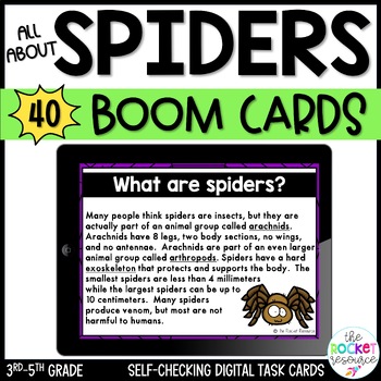 Preview of Spiders BOOM™ Cards | Halloween Boom Cards