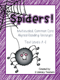 Spiders! CCSS Aligned Leveled Reading Passages and Activities
