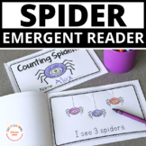Spiders: Counting Spiders Emergent Reader Freebie