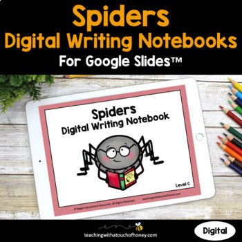 Preview of Spiders Digital Interactive Notebooks For Writing