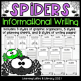 Spiders Informational Writing Halloween Writing Activity O