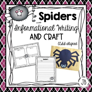 Preview of Spiders Informational Writing and Craft