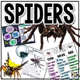 SPIDERS Reading, Writing, Science, Nonfiction Activities |
