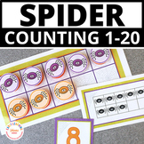 Spiders Math Activities - Halloween Spider Numbers & Count