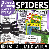Spiders Reading Comprehension, Fiction, Nonfiction, Writin