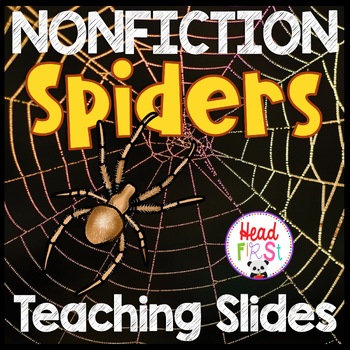 Preview of Spiders Nonfiction Digital and Printable Slides, Books, and Activities
