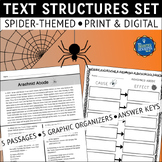 Spiders Nonfiction Text Structures Reading Passages and Gr