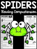 Spiders Overview Reading Comprehension Worksheet