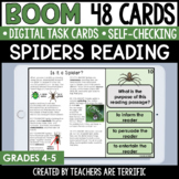 Spiders Reading Passages Boom Cards