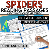 Spiders Reading Passages Print & Read