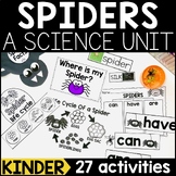 Spiders Science Lessons and Activities for Kindergarten