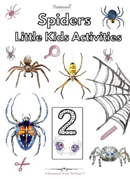 Preview of Spiders Toddler-Preschooler Activities Pack