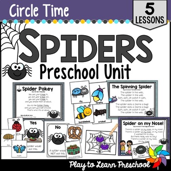 Preview of Spiders Unit | Lesson Plans - Activities for Preschool Pre-K