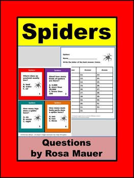 Preview of Spiders and Other Arachnids (World Book's Animals of the World) Multiple Choice