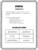 Spiders by Gail Gibbons Homework Pack - Louisiana Guideboo