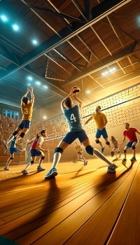 Preview of Spike and Serve: Indoor Volleyball Poster