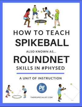 Preview of Spikeball or Roundnet Unit Plan and Lesson Resource Pack for PE Class