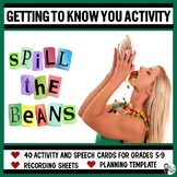 Spill the Beans! A Getting-to-Know-You Mini-Unit for Grades 5-9