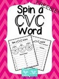 Spin A CVC Word FREEBIE