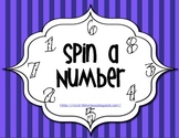Spin A Number 1-8