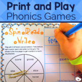 Spin A Word Phonics Games BUNDLE | Phonics Activities for 