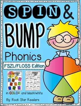 Preview of Spin & Bump * FSZL FLOSS Rule Edition* 5 fun BUMP games for phonics