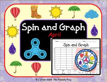 Preview of Spin, Color and Graph April Spring Weather & Earth Day