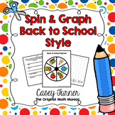 Spin & Graph: Back to School (Bar Graph, Tally Chart, Line